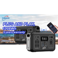 Central eléctrica conectada a la red portátil de 120V y 1200W