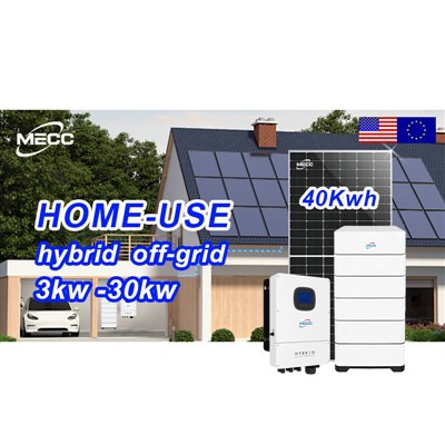 Sistemas de paneles solares híbridos de 12kw