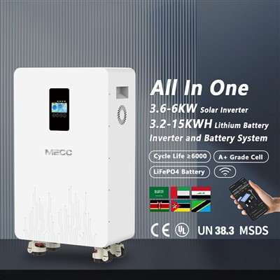 Sistema de energía solar todo-en-uno, inversor de 3,6 kW, batería de 7,5 kWh para el hogar
