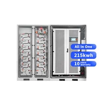 Armario de baterías para almacenamiento de energía solar de 215 kWh